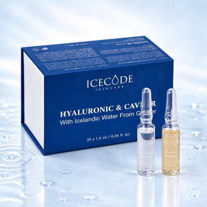 Hyaluronic & Caviar gold ampoules combo box