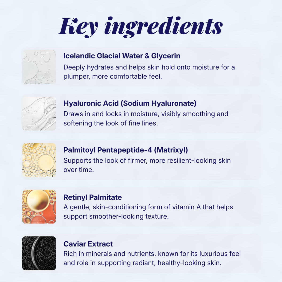 Hyaluronic & Caviar gold ampoules combo box