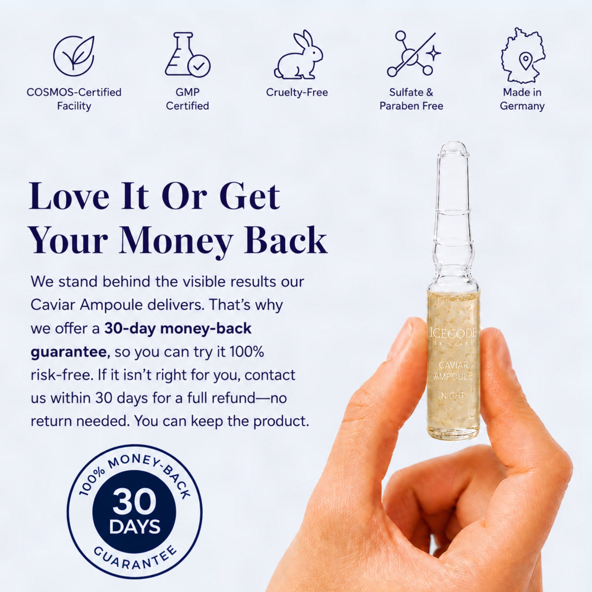 Hyaluronic & Caviar gold ampoules combo box