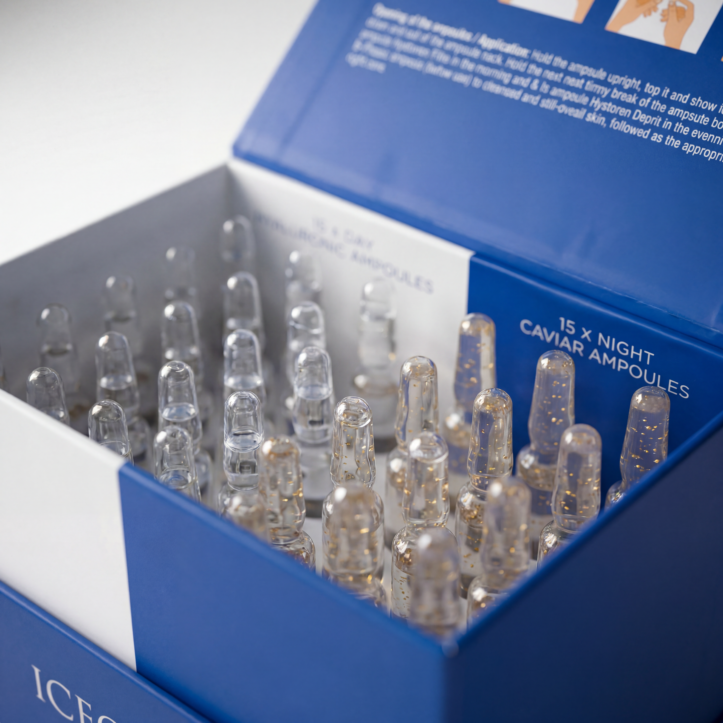 Hyaluronic & Caviar gold ampoules combo box